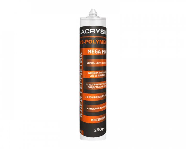Клей -герметик акрил. прозор. 280г LACRYSIL