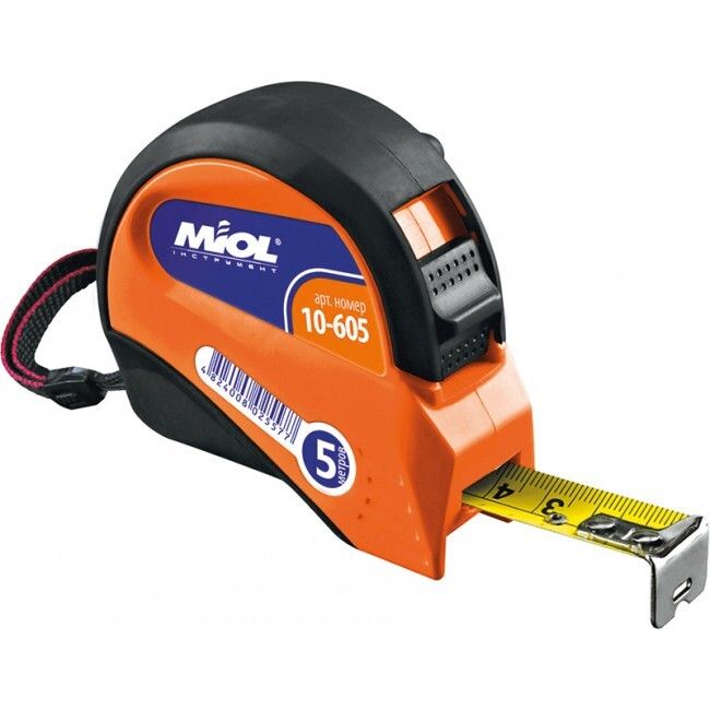 Рулетка з металевим полотном 5м*19 мм