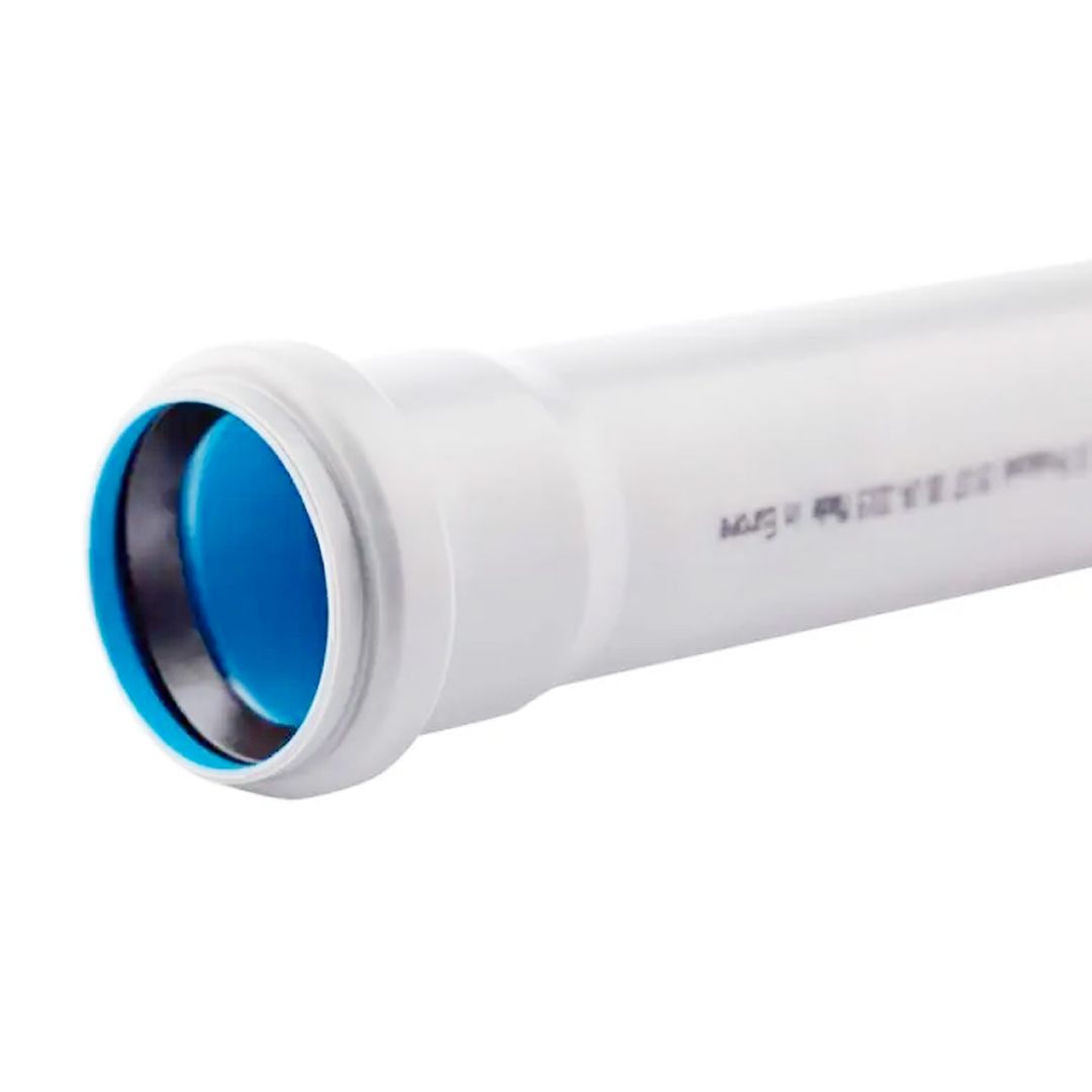 Труба з поліпр з розтрубом біла діам. 32*1,8 довж. 1000 (1 гумка) д/каналіз. TA Sewage