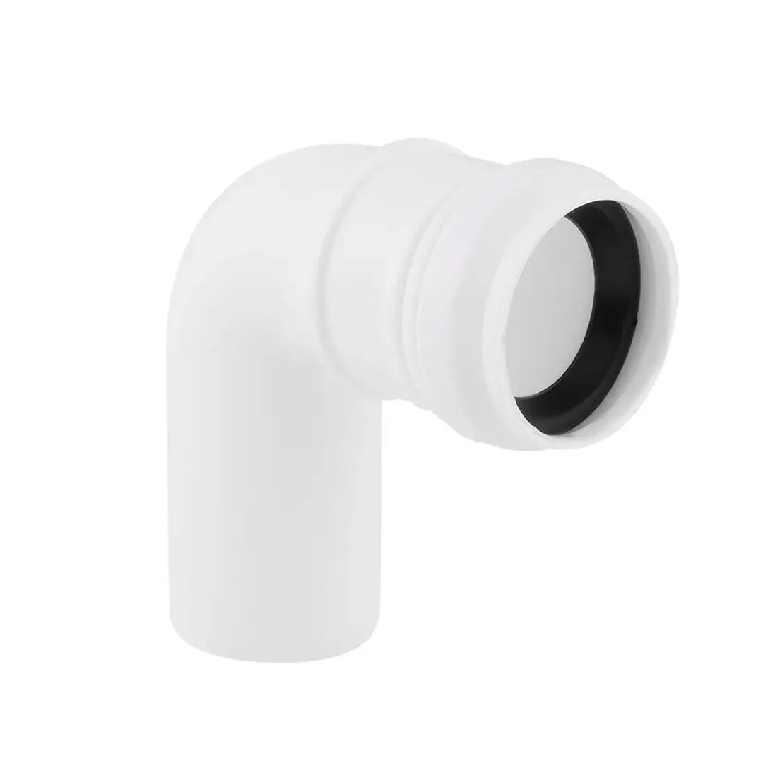 Коліно з поліпр. біле (90)  32х32 (1 гумка) д/каналіз. труб TA Sewage