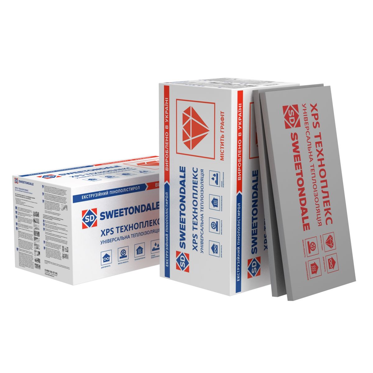 Плити пінополістирольні екструзійні Техноплекс С/2 1180*580*30мм-L-2 ФРЕЗЕРОВАНІ