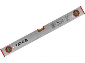 Рівень алюмінієвий YATO : 3 капсули L=600 мм.