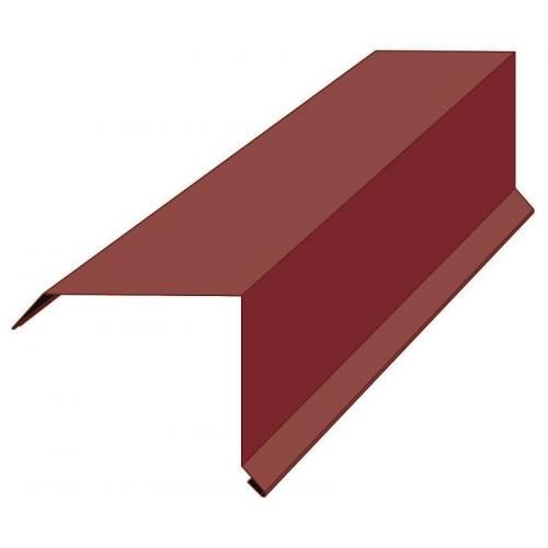 Планка торцьова ПТО-1 RAL 3005 (вишневий глянець), 2м; 0,40х60х2000мм;