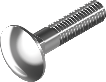 DIN603 Болт М8х100 ЧР 4.8 цб кв.підг