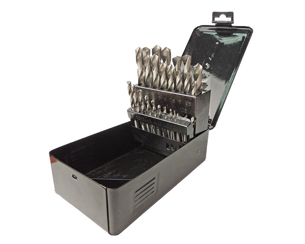 Набір свердл по металу HSS, 1,0-13,0мм, 25шт. "BlackStar"