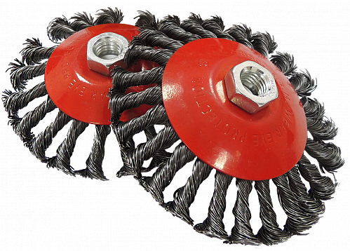 Щітка металева 100мм*М14 для КШМ, тарілка жорстка "BlackStar"