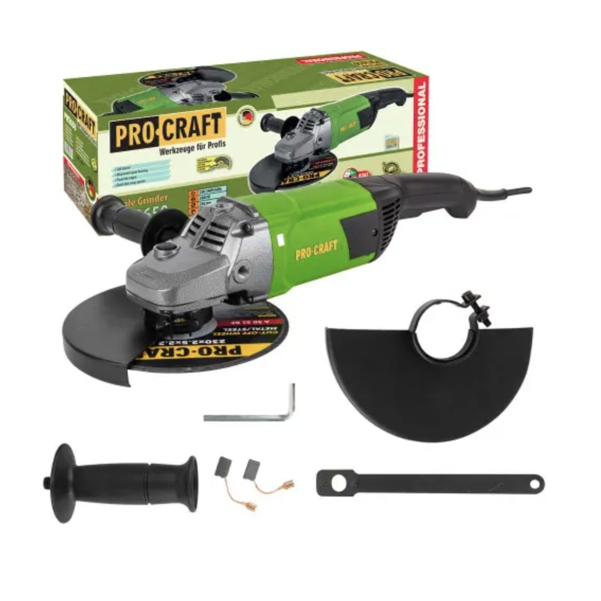 Болгарка (кутова шліфувальна) Procraft PW-2650