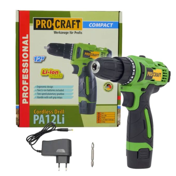 Шуруповерт Procraft PA12Li COMPACT