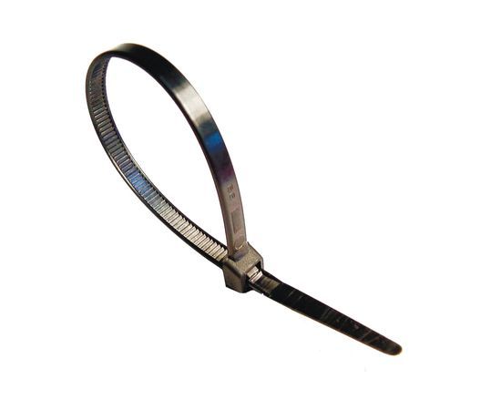 Хомут стяжний капрон. UV чорний 450х4,8 100шт