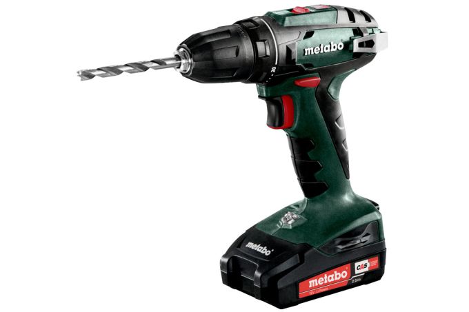 Дриль-шуруповерт акумуляторний Metabo BS 18; metaBOX 145  (2х18 В, 2 А*год) (602207560)