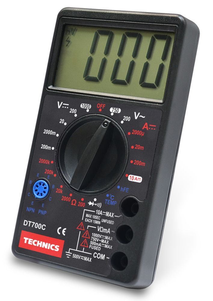 Мультиметр цифровий DT700C, 8 функцій + зумер