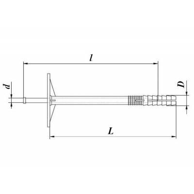 Дюбель 10*160 з пласт.цвях.(100шт)