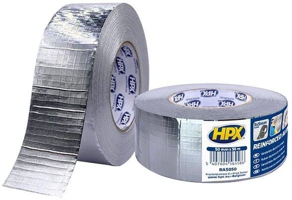 Стрічка одностороння армована срібляста, 50 см*25м, HPX6200