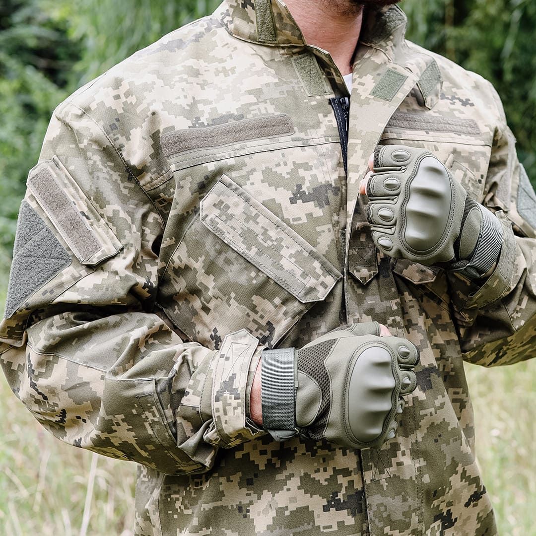 Тактичні рукавички без пальців. Колір оливковий. , Розмір M