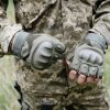 Тактичні рукавички без пальців. Колір оливковий. , Розмір M