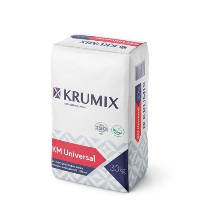 КМ Universal KRUMIX Штукатурка гіпсова, 30 кг (40 шт)