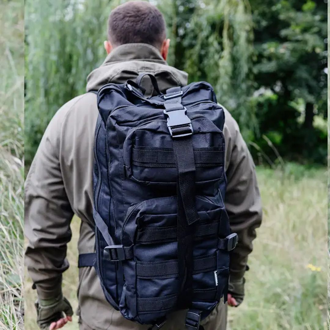 Туристичний рюкзак 45 л. Чорний