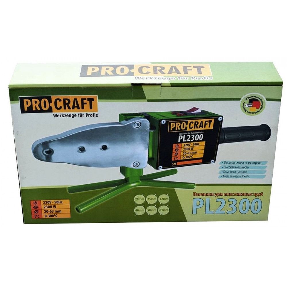 Паяльник для пластикових труб Procraft PL2300