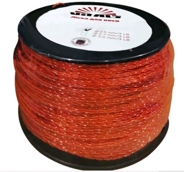 Ліска для тримерів  в бухті Vitals (зiрка) 3.0mm*3LB (223 м.)