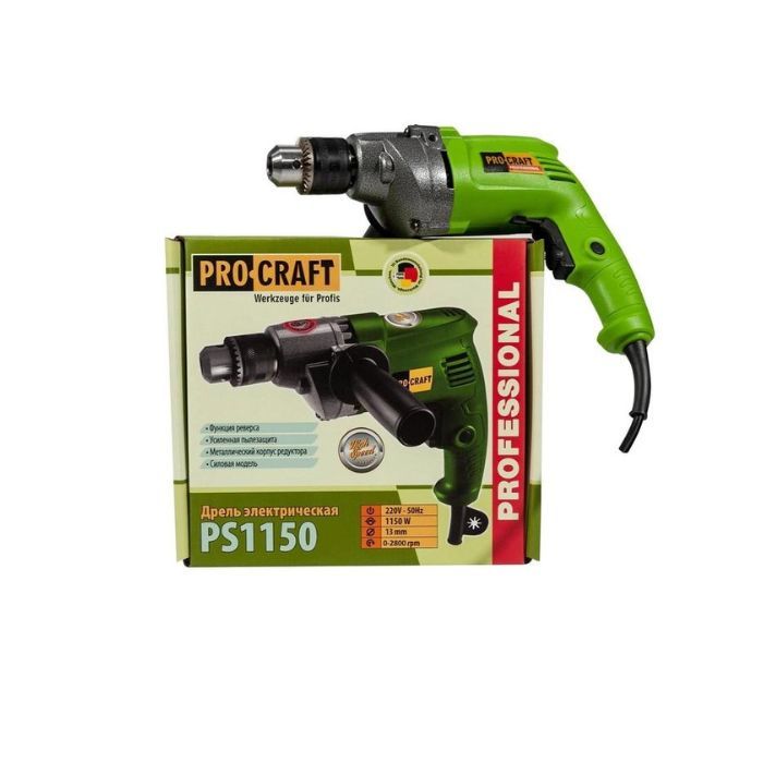 Дриль Procraft PS1150P (1200 об/хв) безударна