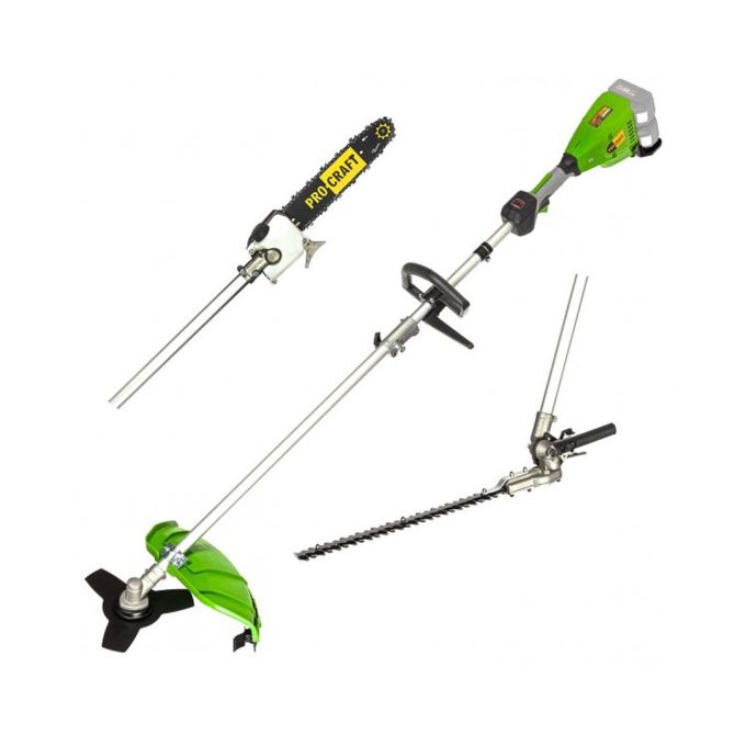 Акумуляторна коса Procraft PTA20/4/2 (без АКБ та ЗП) (З насадками)
