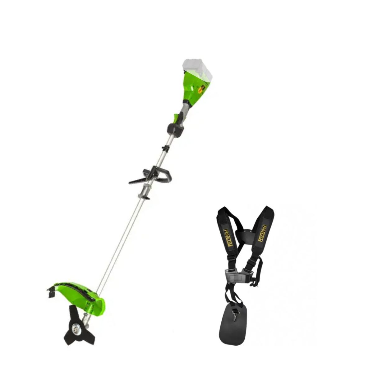 Акумуляторна коса Procraft PTA20/4/2 (без АКБ та ЗП) (З насадками)