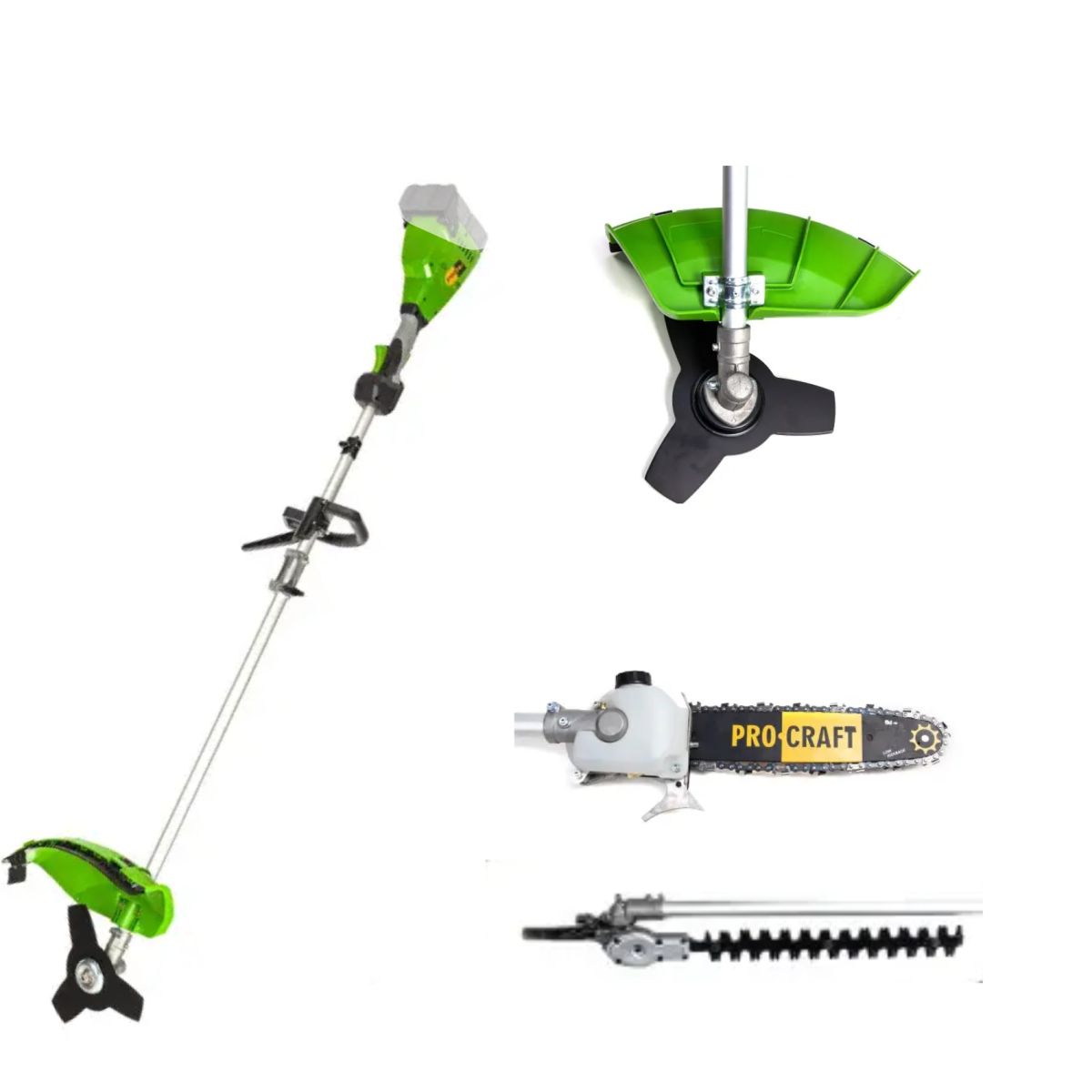 Акумуляторна коса Procraft PTA20/4/2 (без АКБ та ЗП) (З насадками)