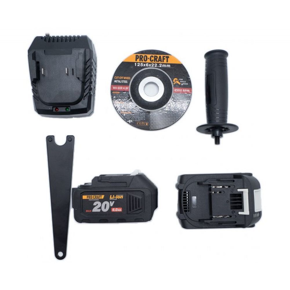 Акумуляторна болгарка Procraft PGA20