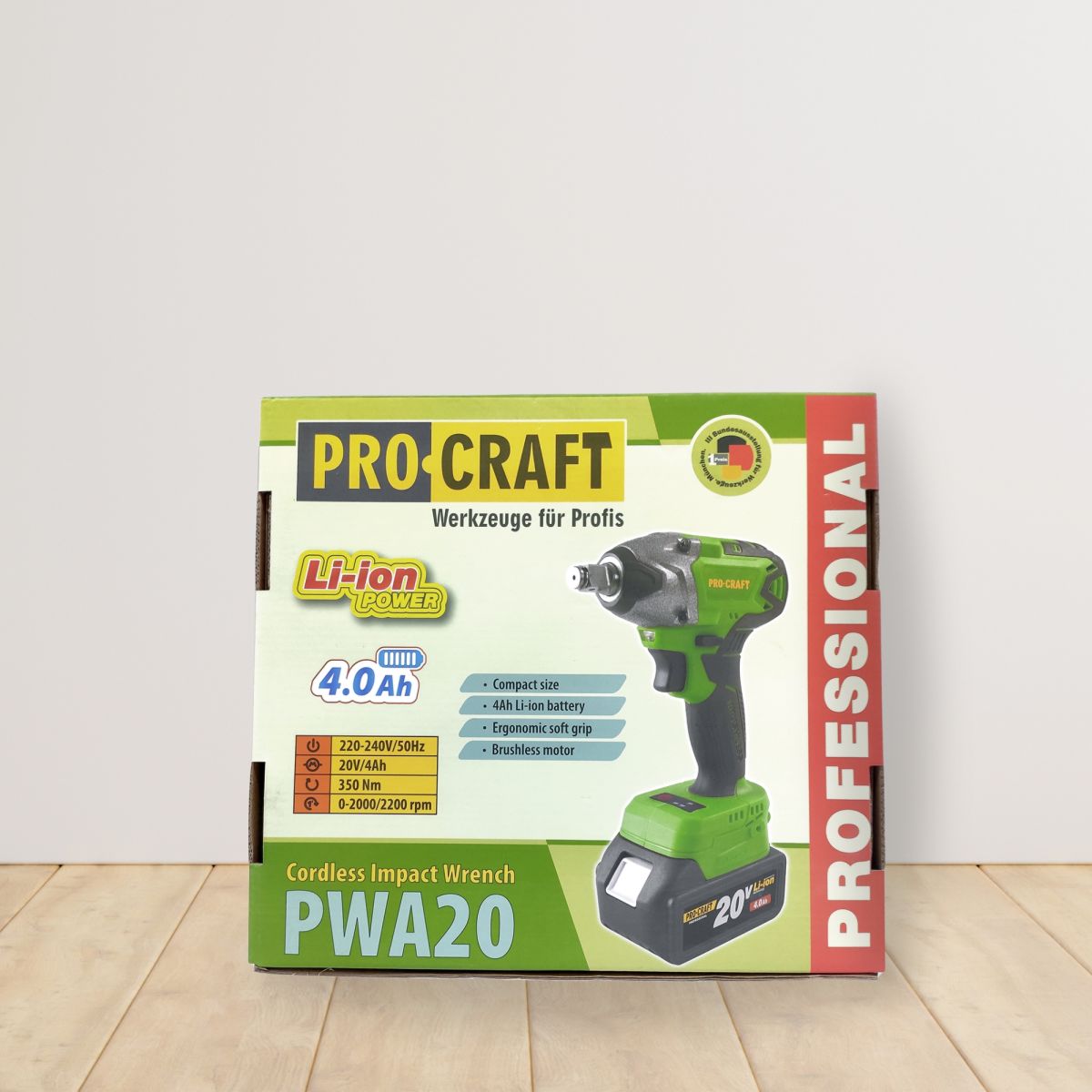 Акумуляторний гайковерт Procraft PWA20 (без АКБ та ЗП)
