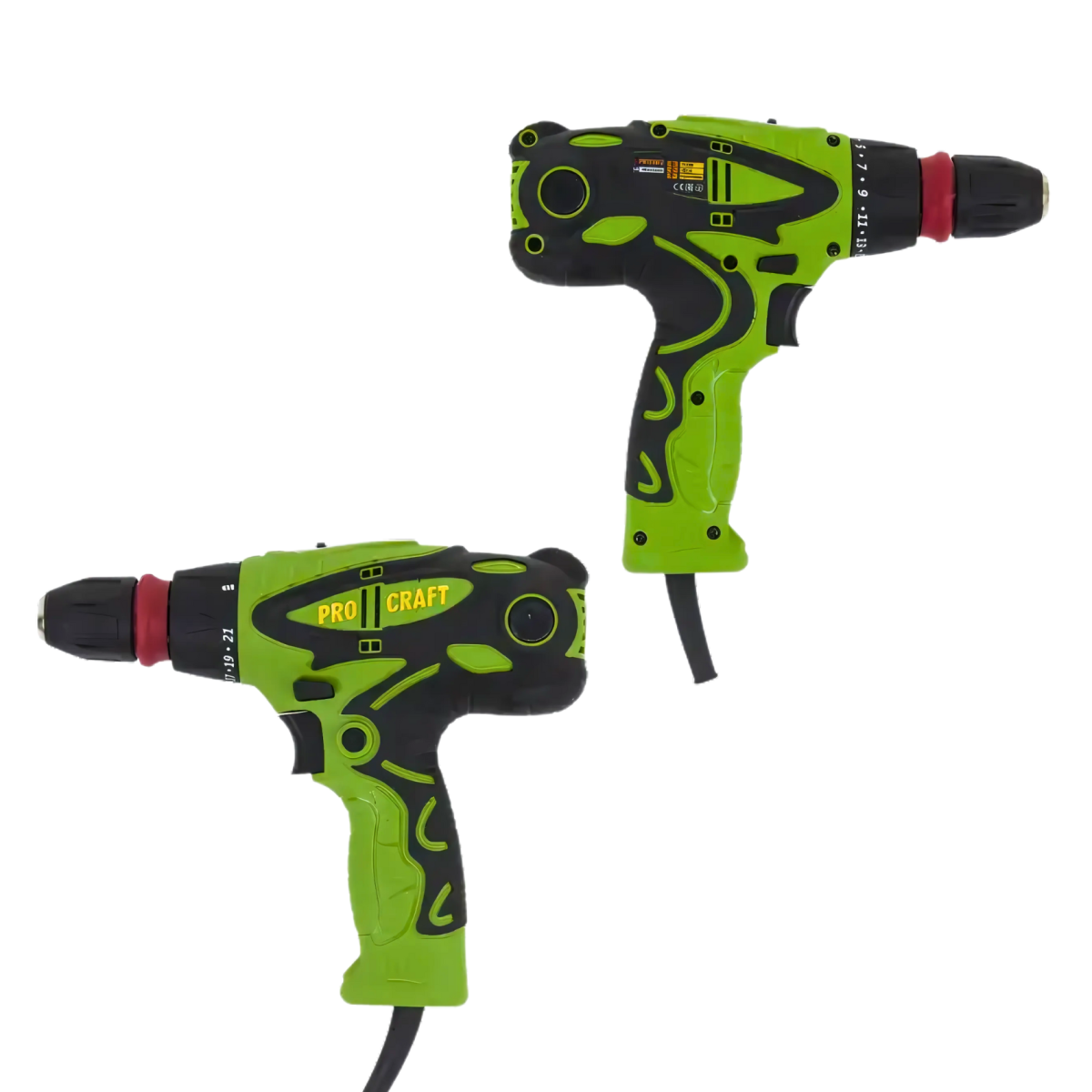 Шуруповерт мережевий Procraft PB1350/2DFR