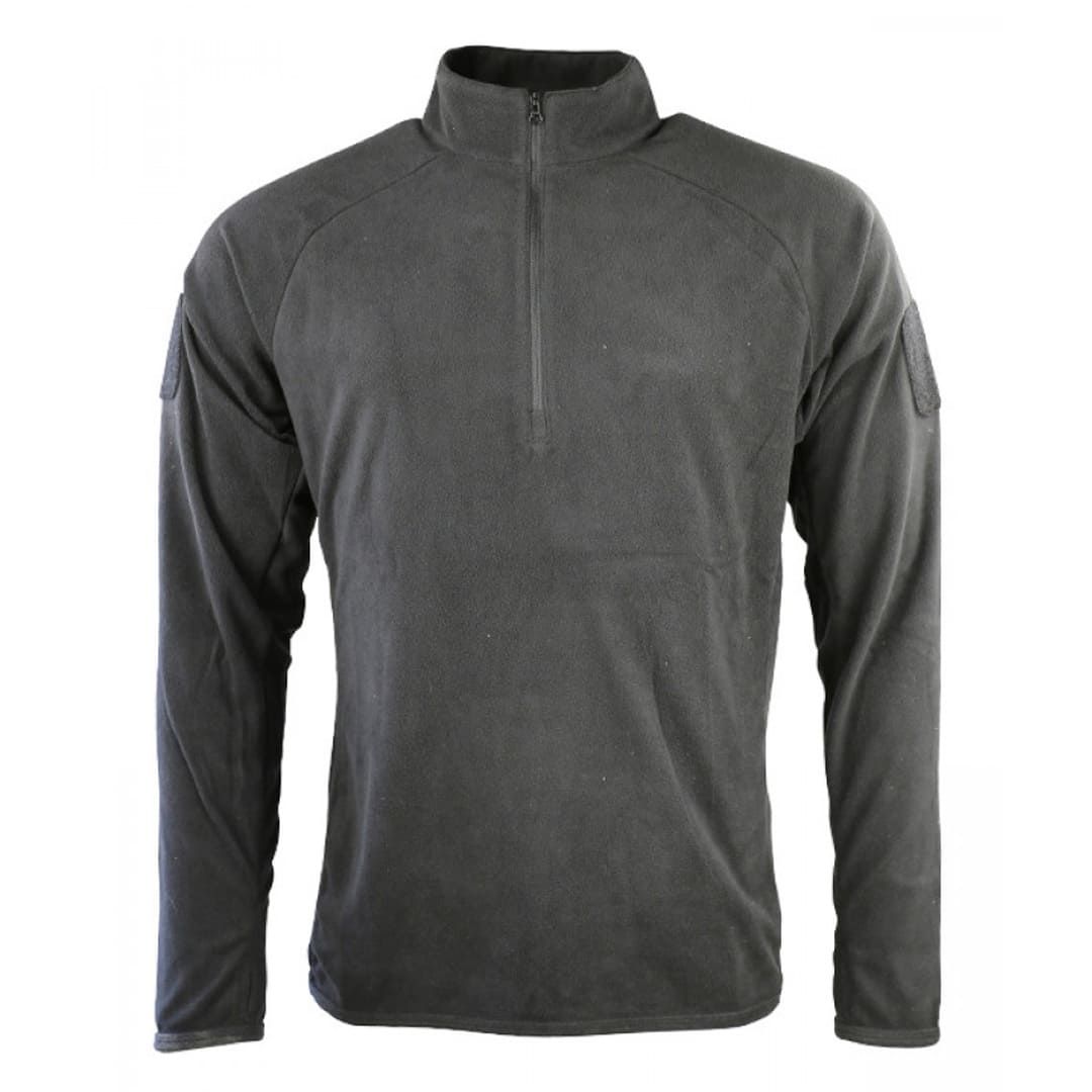 Флісова кофта KOMBAT UK Alpha Mid-Layer Fleece чорний, Розмір M