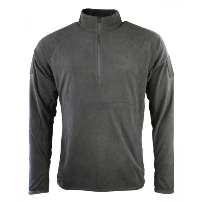 Флісова кофта KOMBAT UK Alpha Mid-Layer Fleece чорний, Розмір S
