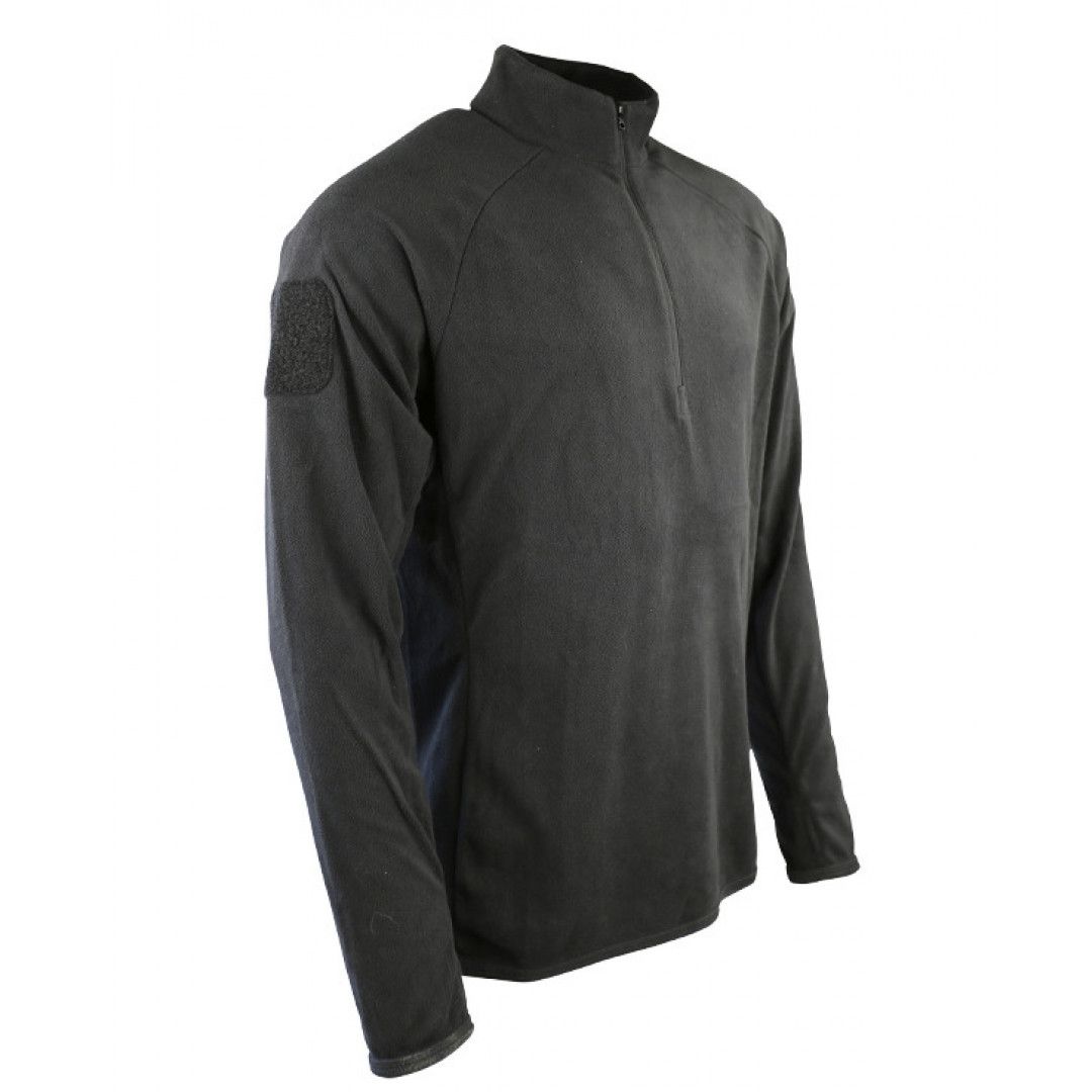 Флісова кофта KOMBAT UK Alpha Mid-Layer Fleece чорний, Розмір M