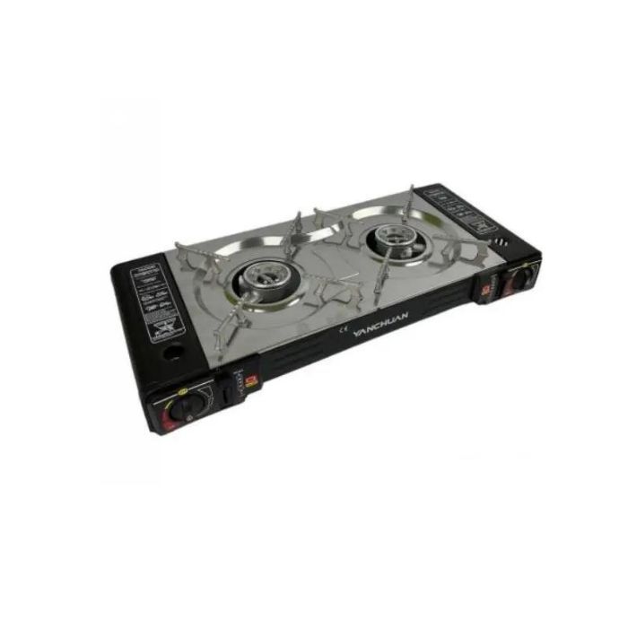 Туристична портативна газова двоконфорна плита YANCHUAN