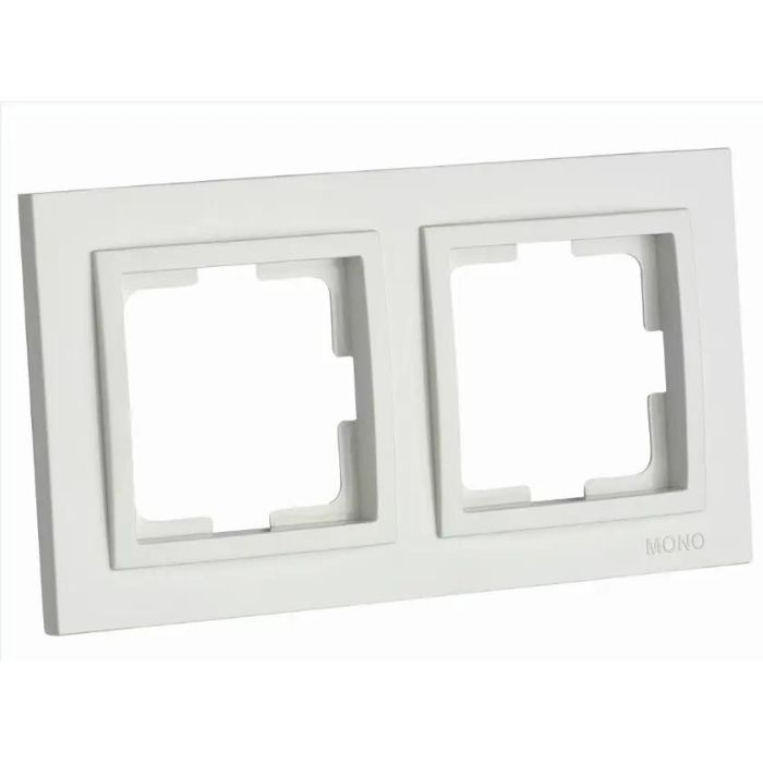 Рамка 2-на Mono Electric DESPINA, біл.