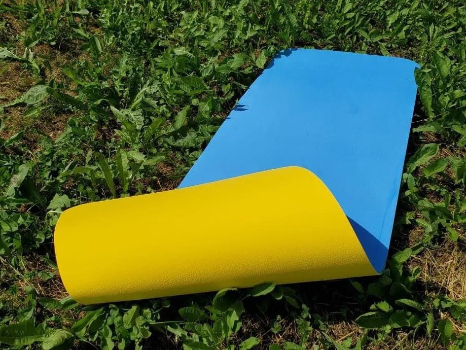 Килимок спортивний, каремат EVA-LINE 1850*550*4,5 різнокольоровий