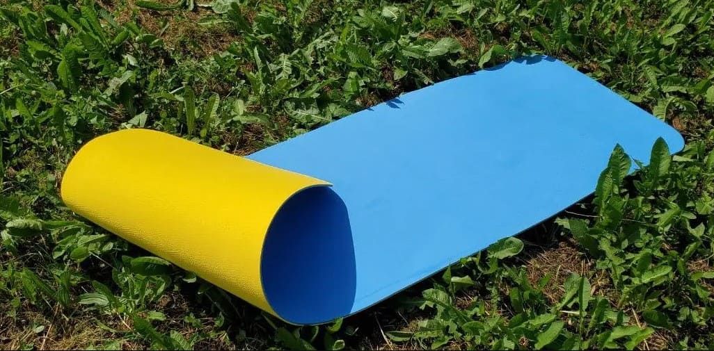 Килимок спортивний, каремат EVA-LINE 1850*550*4,5 різнокольоровий