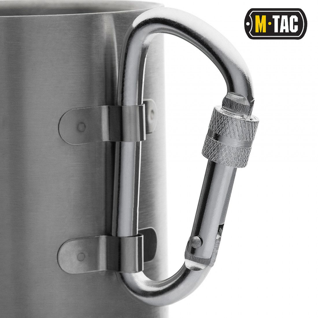 Термокружка M-Tac з карабіном нержавійка
