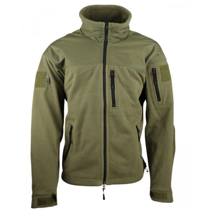 Флісова кофта KOMBAT UK Defender Tactical Fleece оливкова, Розмір XXXL