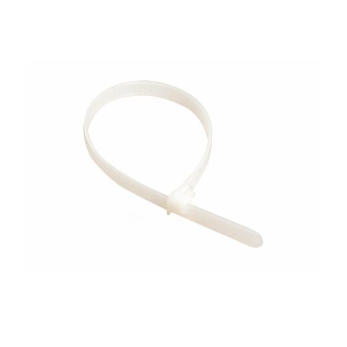 Хомут стяжний капрон.UV білий 200х4,8 100шт