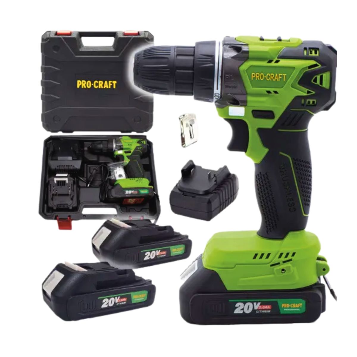 Шурупокрут акумул. ProCraft IND PA-20 BL Un + Шабельна пила ак. ProCraft PSS22 (без АКБ та зар.пр.)