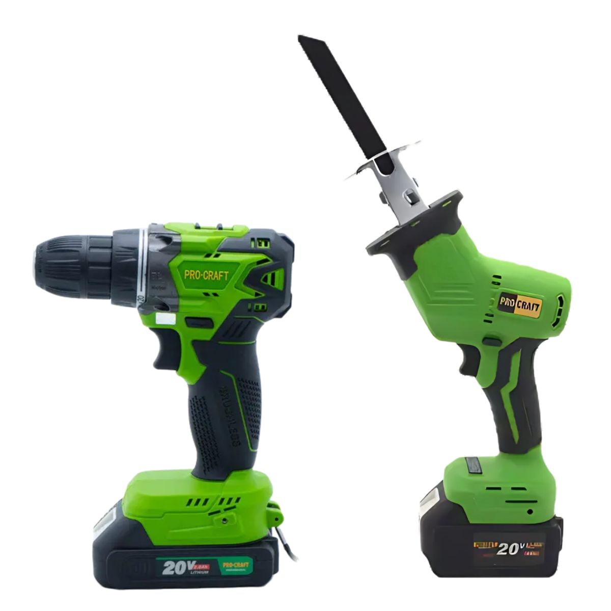 Шурупокрут акумул. ProCraft IND PA-20 BL Un + Шабельна пила ак. ProCraft PSS22 (без АКБ та зар.пр.)