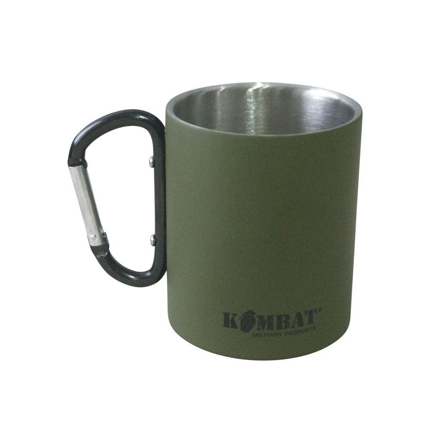 Кружка Carabiner Mug Stainless Steel оливкова 330 мл