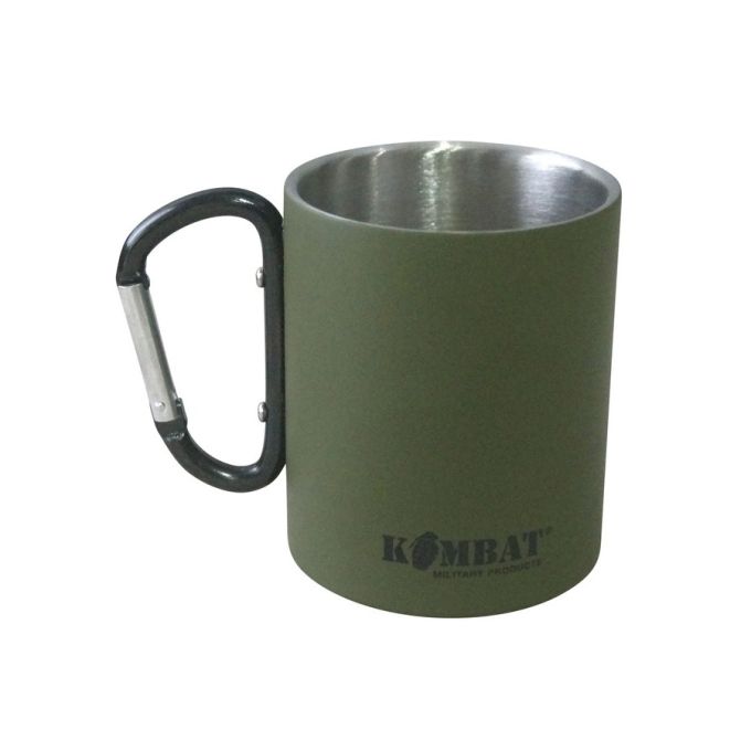 Кружка Carabiner Mug Stainless Steel оливкова 330 мл