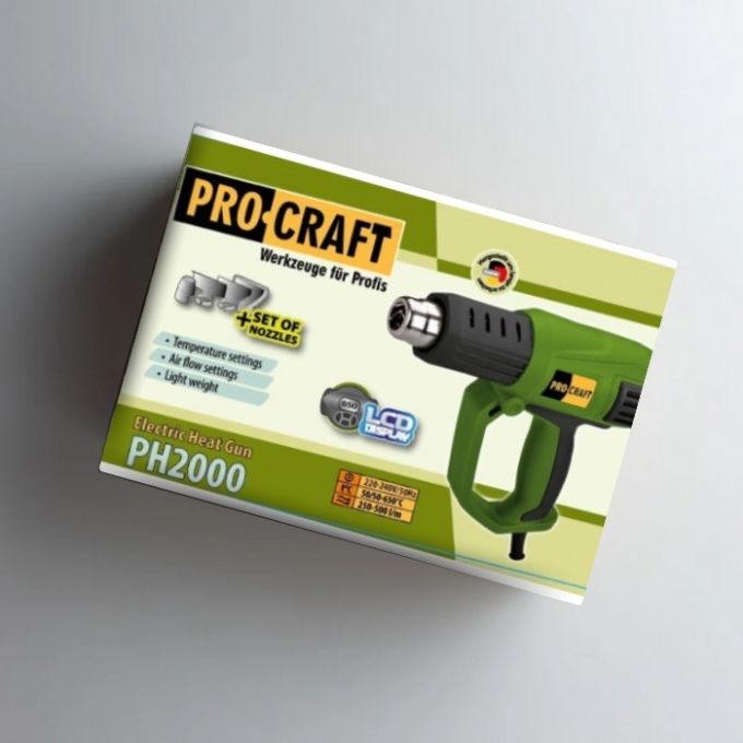 Технічний фен ProCraft PH-2000 (єл. табло)
