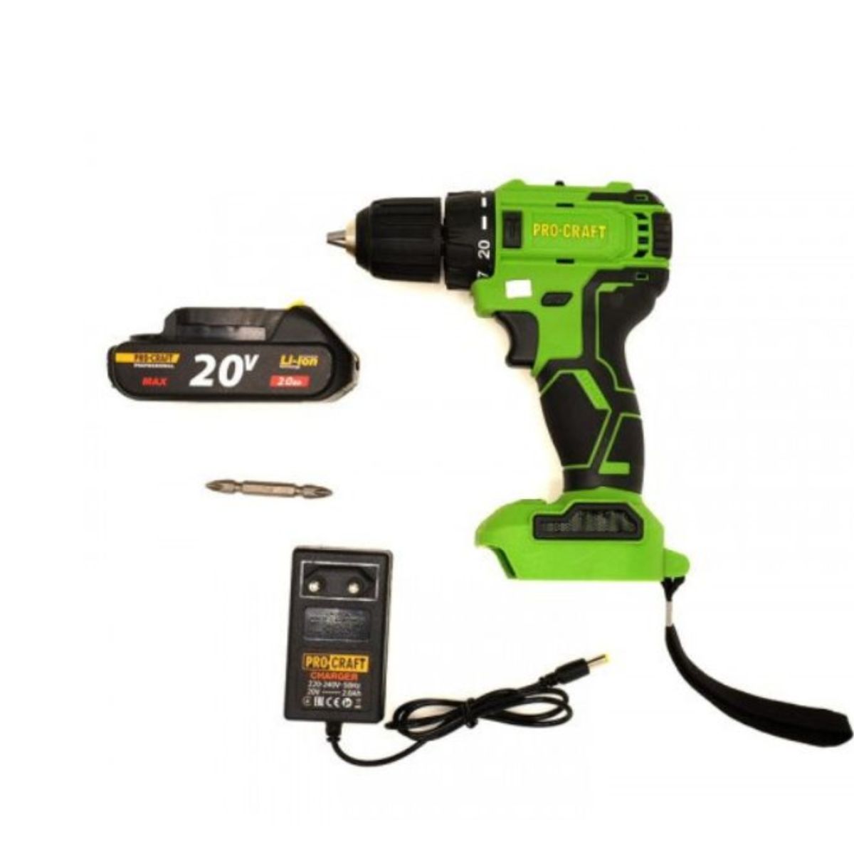 Шуруповерт Procraft PA18LiBL(з 1 акб та зп)