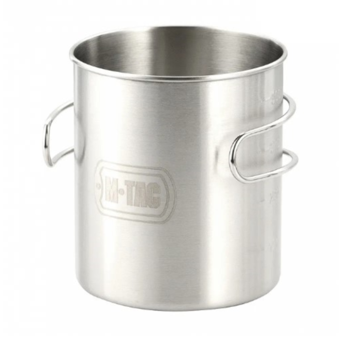 Кружка M-Tac з нержавіючої сталі похідна 450 мл зі складною ручкою