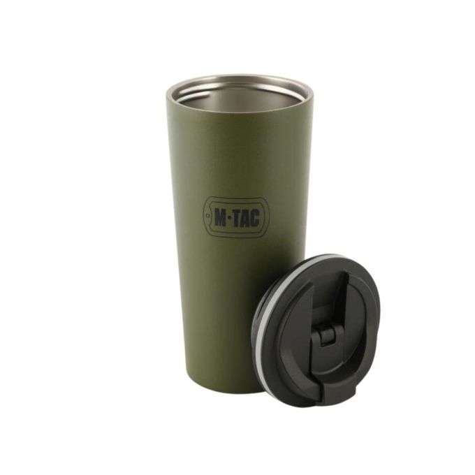 Термокружка M-Tac з клапаном 450 мл  олива