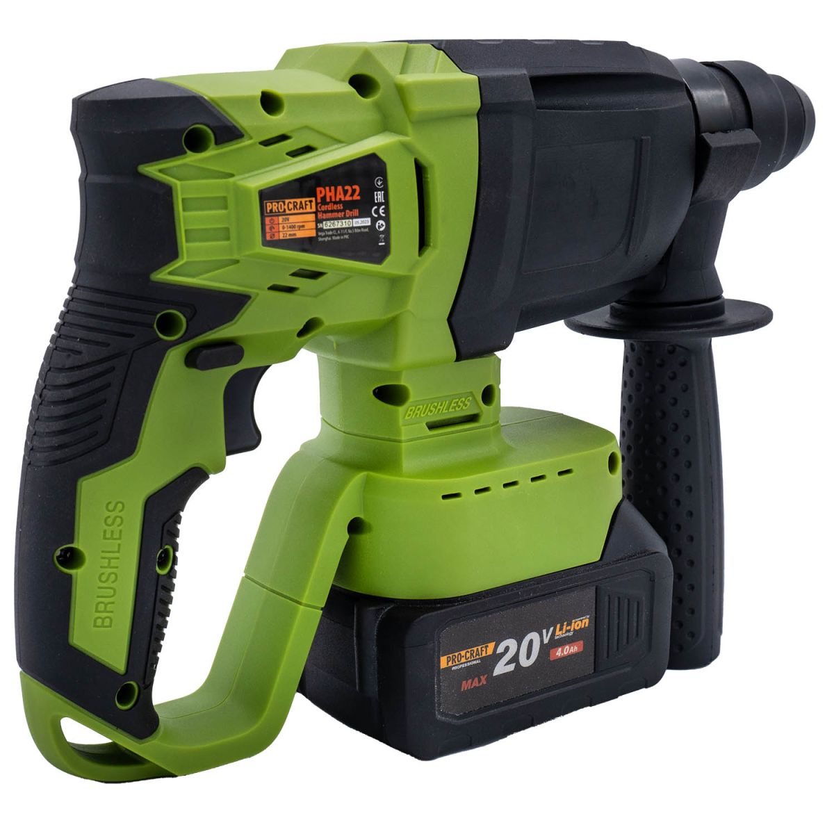 Акумуляторний перфоратор Procraft PHA22 (без АКБ і ЗП)