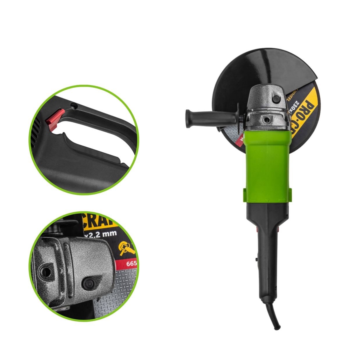 Кутошліфувальна машина Procraft PW2300 230 мм